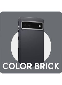 CYRILL CYRILL by Spigen Color Brick Back Cover Case Compatible for Google Pixel 6a (TPU, PC | Dusk)  - Image 3