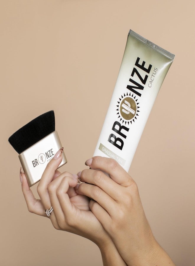 Bronze Cactus Gradual Tan Self-Tanner – Plum-Scented Cream for Face & Body | Vegan, Hydrating & Moisturizing | Buildable Natural Glow | Suitable for All Skin Types | 8 oz - Image 2