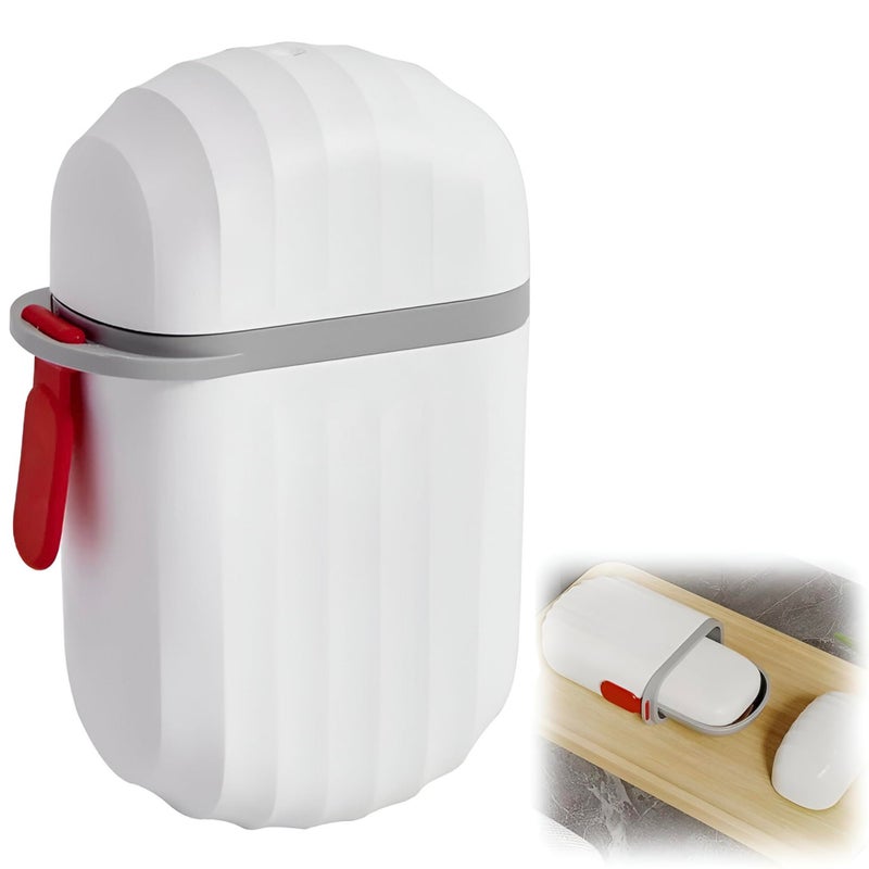 Aseenaa Leakproof Plastic Air Tight Soap Case Holder with Cover for Bathroom, Gym, Travel, Hiking, Camping, Indoor & Outdoor | Pack of 1, White - Image 1