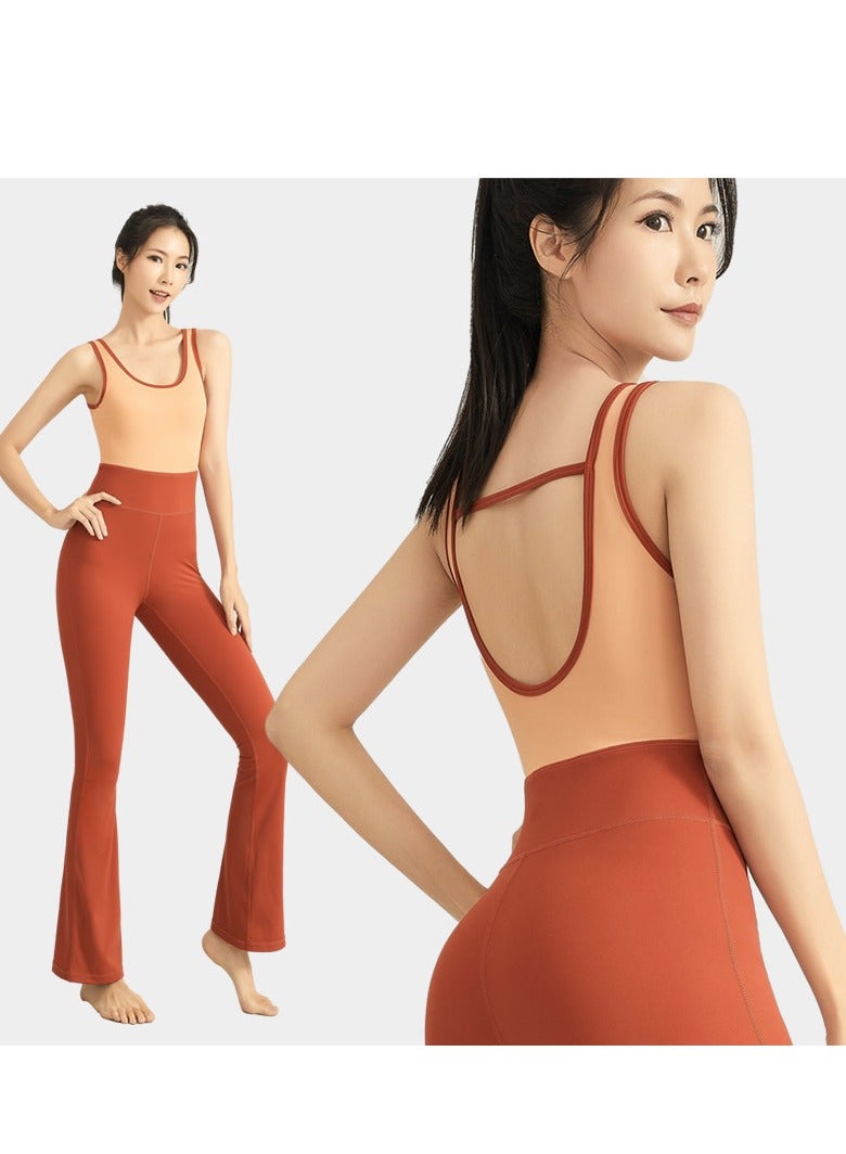 Women's Fitness Fitness Tight, Breathable and Beautiful Back One piece Micro La Yoga Clothing  - Image 1