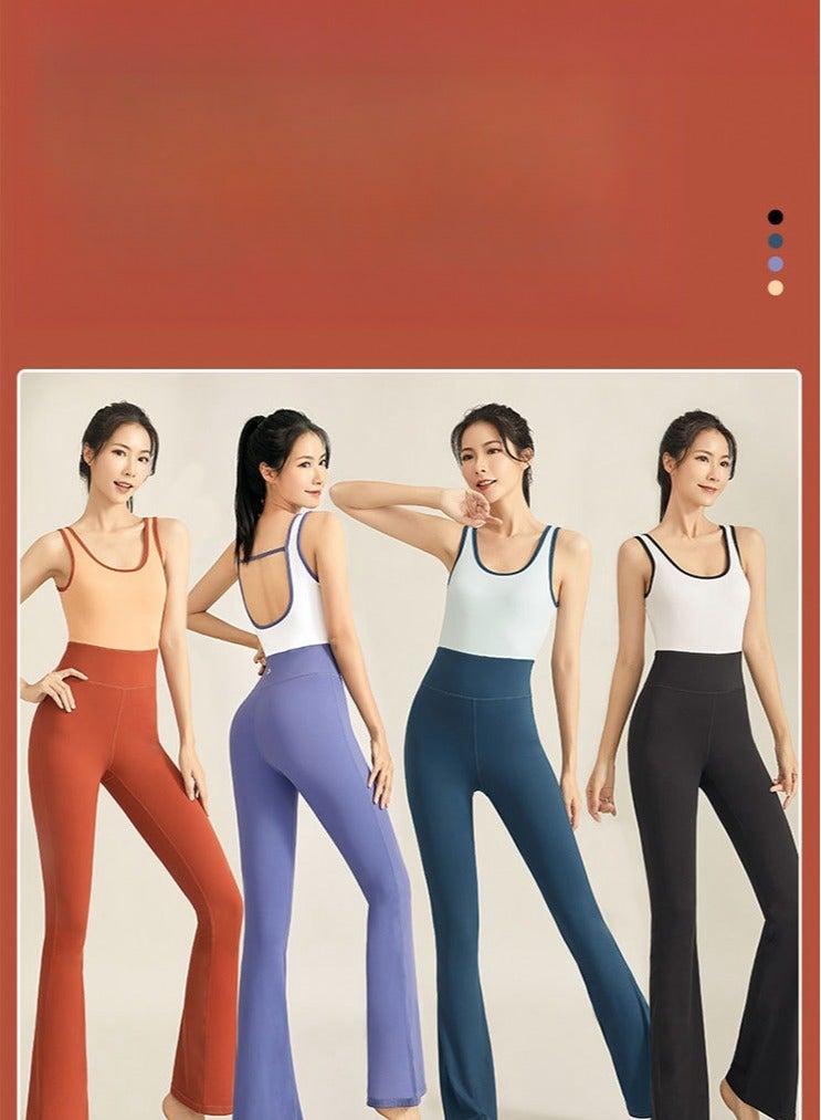 Women's Fitness Fitness Tight, Breathable and Beautiful Back One piece Micro La Yoga Clothing  - Image 4