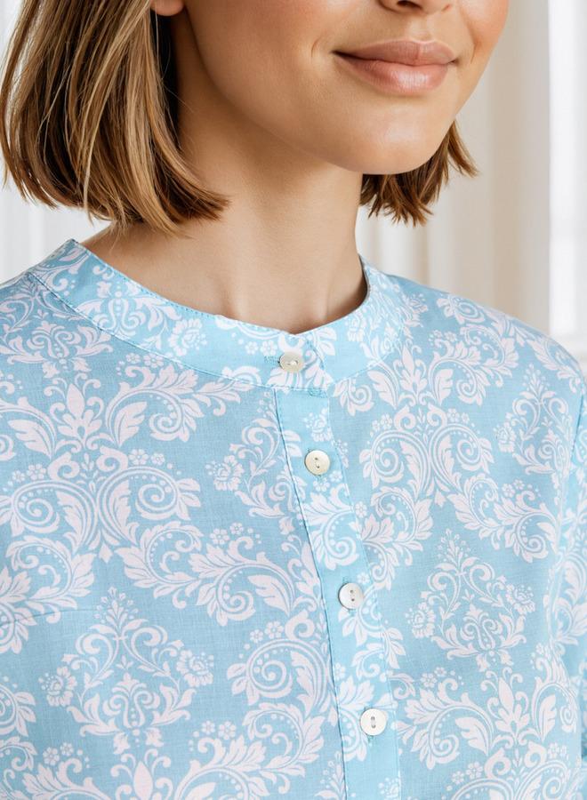 سبلاش فيڤ قميص نوم مطبوع - Image 3