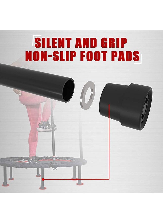 Max Strength 48 Inch Quiet Joint Friendly Fitness Trampoline with Adjustable Handle – Ideal for Home Use & Jumping Workouts  - Image 4