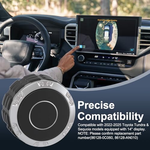HOMEXMTD Volume Knob Replacement Compatible with Toyota Tundra 20222025 Accessories Upgrade and Thicken Radio Control Volume Power Knob Compatible with Tundra and Sequoia - Image 3