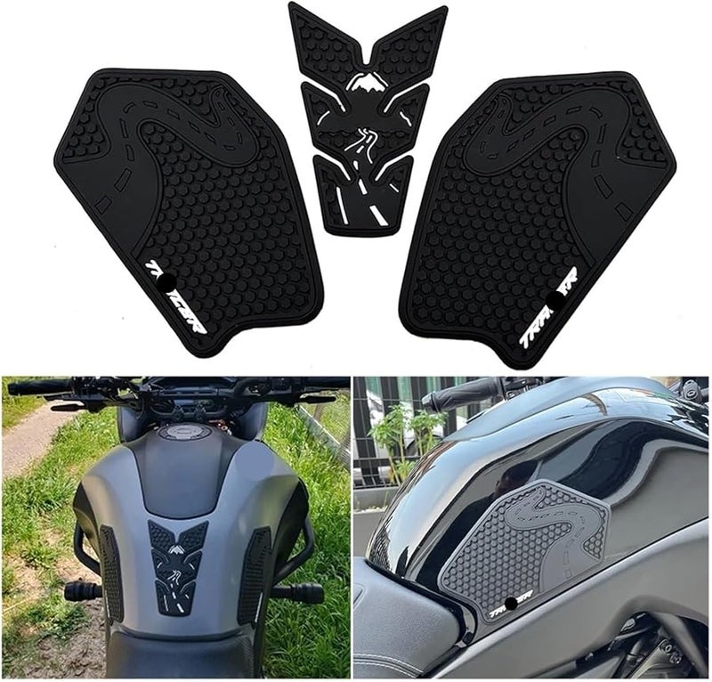 Tracer 700 Side Fuel Tank Pad Protector Stickers Knee Grip Set 2020 2024 - Image 3