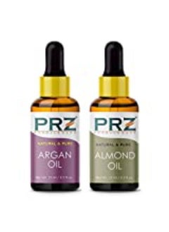 PRZ Combo Of Cold Pressed Moroccan Argan & Almond Carrier Oil, 100% Pure Natural & Therapeutic Grade Oil For Aromatherapy, Body Massage, Skin Care & Hair Growth (15Ml Each)  - Image 4