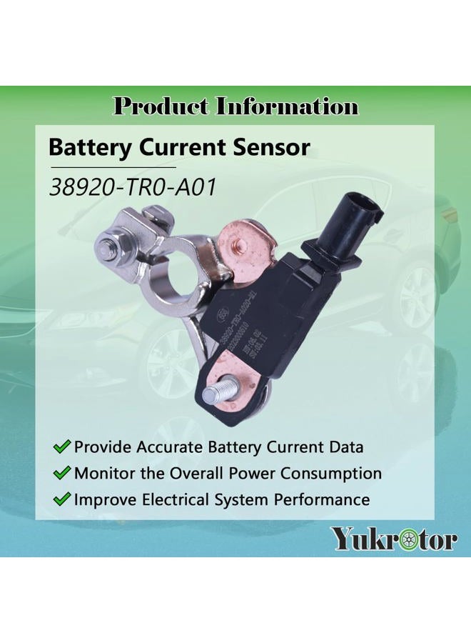 Yukrotor حساس تيار البطارية 38920-TR0-A01 حساس جهد البطارية ودرجة الحرارة متوافق مع هوندا سيفيك 2012-2015، هوندا CR-V 2012-2016، أكورا ILX 2013-2022، أكورا RDX 2013-2017 - Image 2