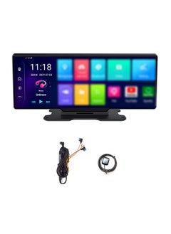 BT Wide Screen Car Video Recorder Auto Dash Cam Car Camera Recorder Night Viewing 10.26in DVR 170 Degree Wide Angle Car Global Positioning System Navigation Camcorder