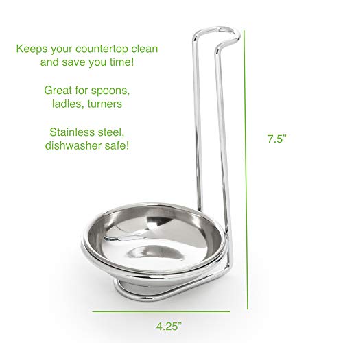 Fox Run 5612 Vertical Spoon Holder 7.5 inches Stainless Steel - Image 3