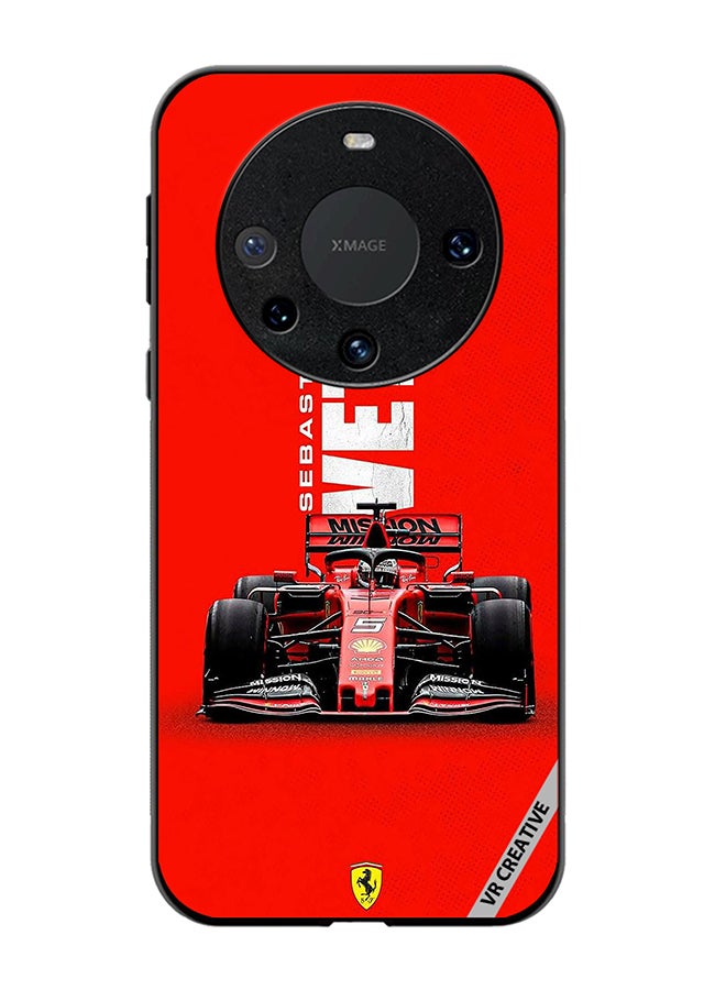 Protective Case Cover For Huawei Mate 60 F1 Racing Car Design Multicolour