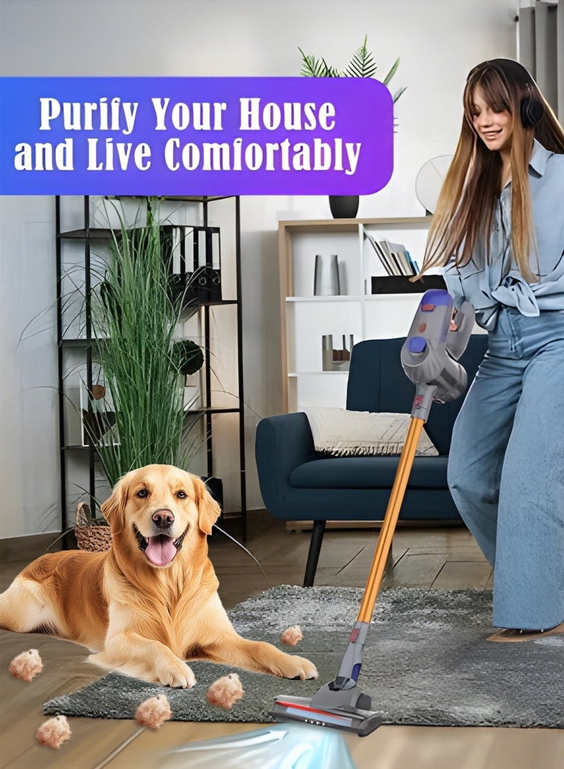 Bukela 3-in-1 Cordless Vacuum Cleaner - Powerful 25KPA Suction for Pet Hair, Carpets & Hard Floors | LED Light, Ultra Quiet, Long Battery Life | Portable Wet Dry Vacuum Cleaner - Image 2