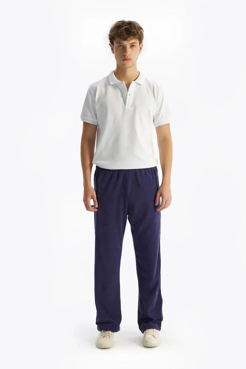 Giesto Navy Blue GIESTO Men's Straight-leg Knit Suit Pants for Men | Best Price UAE