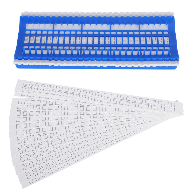 SKC Embroidery Thread Organizer 50-Slot Compact Foam Grooves Tangle-Free Storage - Reusable Durable Floss Organizer for Cross Stitch DIY Sewing Projects - Image 1