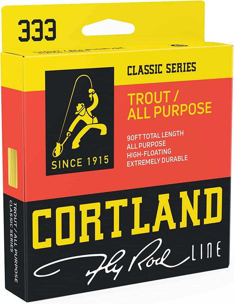 Cortland 333 Trout-All Purpose Fly Line, Yellow 90ft - Image 1