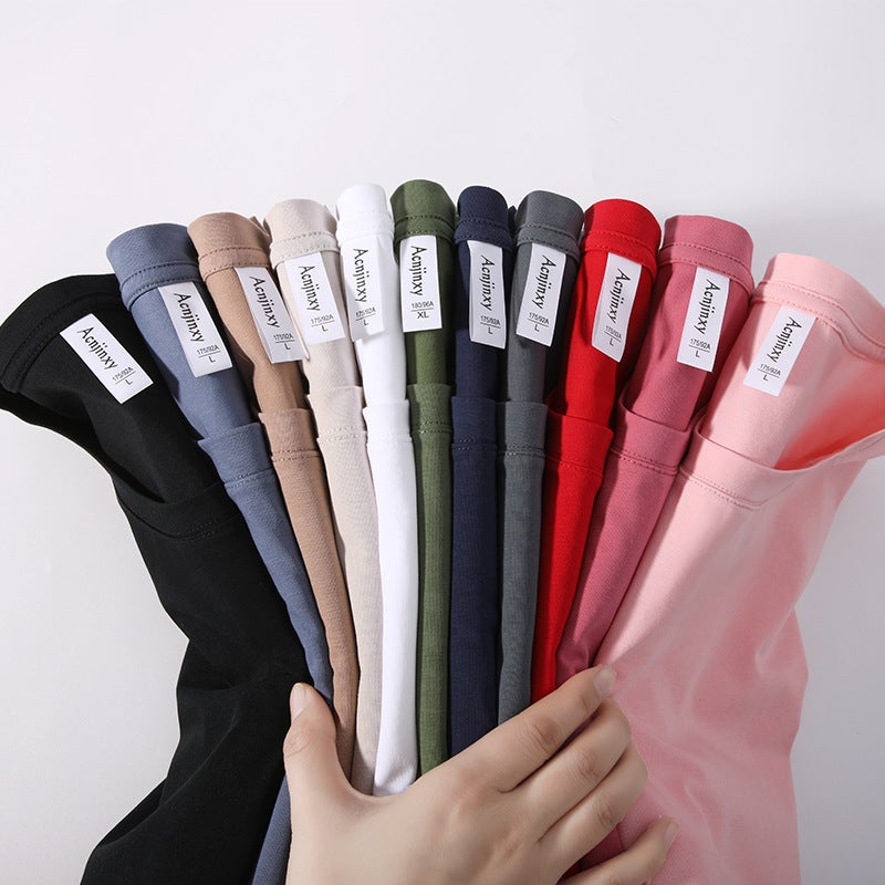 New High-End Summer Round Neck T-Shirt Ice Silk Cotton Army Green T-Shirt Corporate Culture Shirt Advertising Shirt Logo - Image 5
