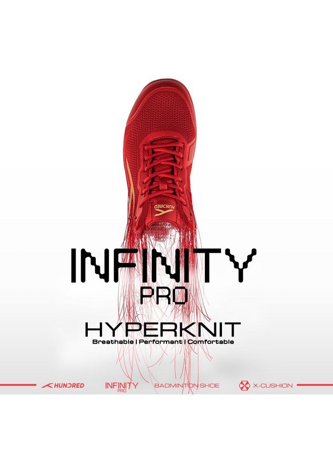 HUNDRED Infinity Pro Badminton Shoes (Non Marking) | Also Perfect for Squash, Table Tennis, Volleyball, Basketball & Indoor Sports | Lightweight & Durable | X-Cushion (Navy/White, 5Uk, Unisex-Adult) - pzsku/ZA13326550F8A3CB1A403Z/45/_/1740982914/07dc49e0-e549-434f-bc7f-d5bfd759cd2f