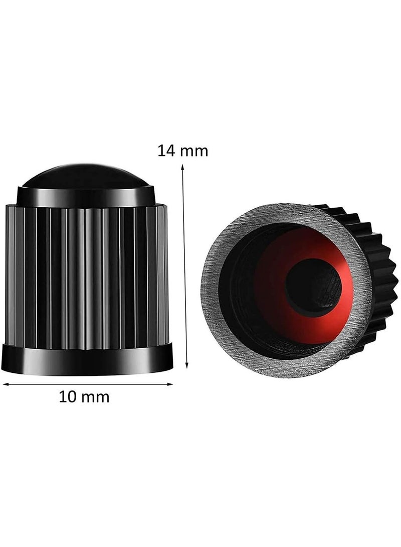 HZYH 8 Pcs Plastic Tyre Valve Caps for Schrader Valve, Universal Size Tyre Stem Dust Caps, Wheel Caps For Bicycle, Motorbike, Cars, SUVs and  Trucks - Image 2