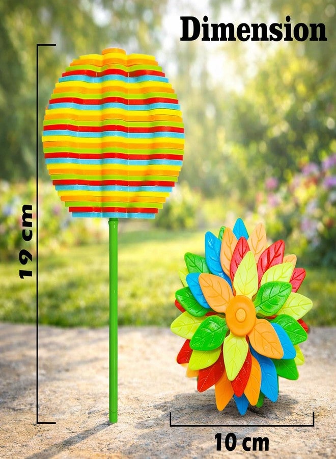 Wishkey Spinning Candy Flower Toy for Kids, Lollipop Shaped Hand Spinner with Twisting & Rotating Colorful Petals, Stress Relief & Sensory Toy for Boys & Girls (Ages 3+) - Image 4