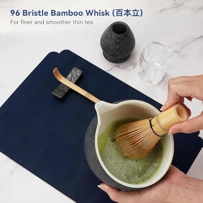 Tafan 9Pcs Matcha Kit Set Whisk And Bowl With Spout  Measuring Spoon Japanese Tea Making Tools - Image 5