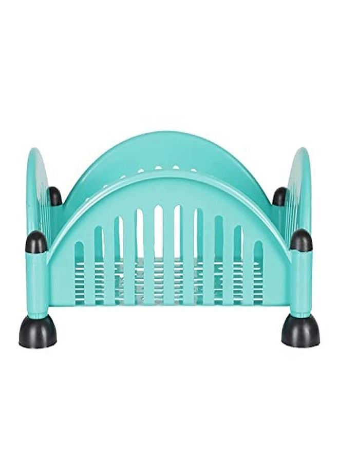 Cutting EDGE Shelf Rack Counter top & 32x23 cm, Rack for Kitchen & Office Use, Multipurpose Use for Home, Cosmetics Super Sturdy Organizer Storage (Set of 1, Green) - Image 2
