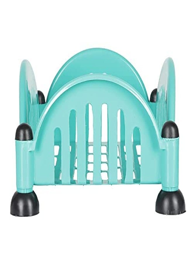 Cutting EDGE Shelf Rack Counter top & 32x23 cm, Rack for Kitchen & Office Use, Multipurpose Use for Home, Cosmetics Super Sturdy Organizer Storage (Set of 1, Green) - Image 1