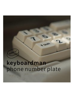 SYOSI Temporary Car Parking Card Number Plate, Creative Keyboard Design Number Plate Mobile Phone Number Plate Hidden Switch Auto Stop Sign Keyboard Style Car Number Plate Auto Hidden Number Plate  - Image 2