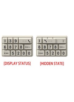 SYOSI Temporary Car Parking Card Number Plate, Creative Keyboard Design Number Plate Mobile Phone Number Plate Hidden Switch Auto Stop Sign Keyboard Style Car Number Plate Auto Hidden Number Plate  - Image 5