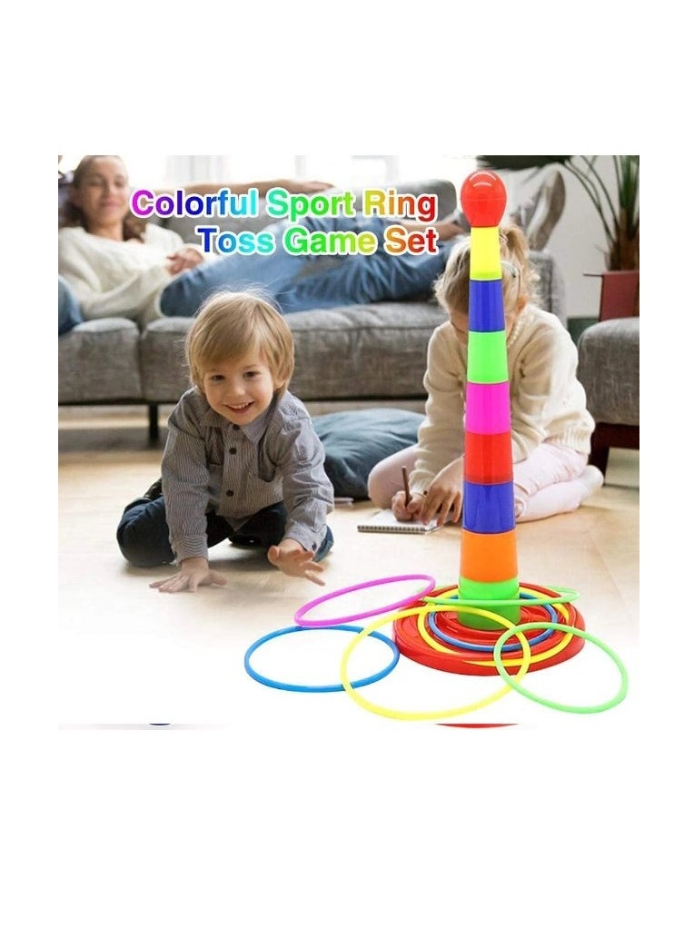 Generic - Intellectual toy Colorful Ring Toss Quoits Target Game - No:369 - Image 1
