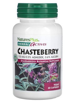 NaturesPlus Herbal Actives Chasteberry 150 mg 60 Vegan Capsules 