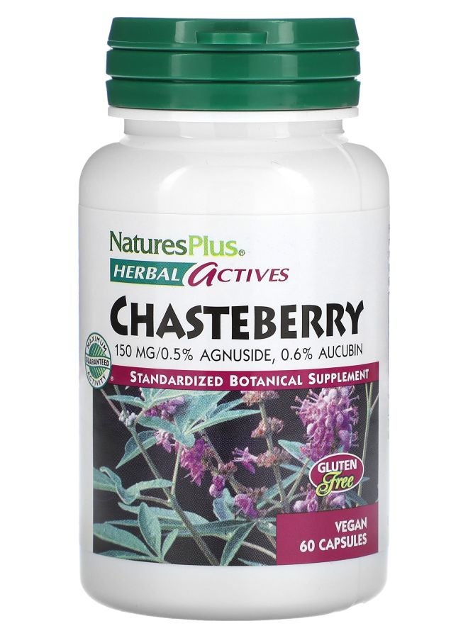 Herbal Actives Chasteberry 150 mg 60 Vegan Capsules