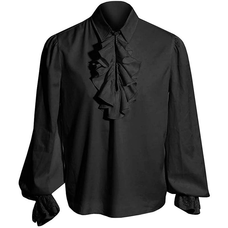 Mens Steampunk Retro Fashion Suit Set Jacquard Pants - Image 4