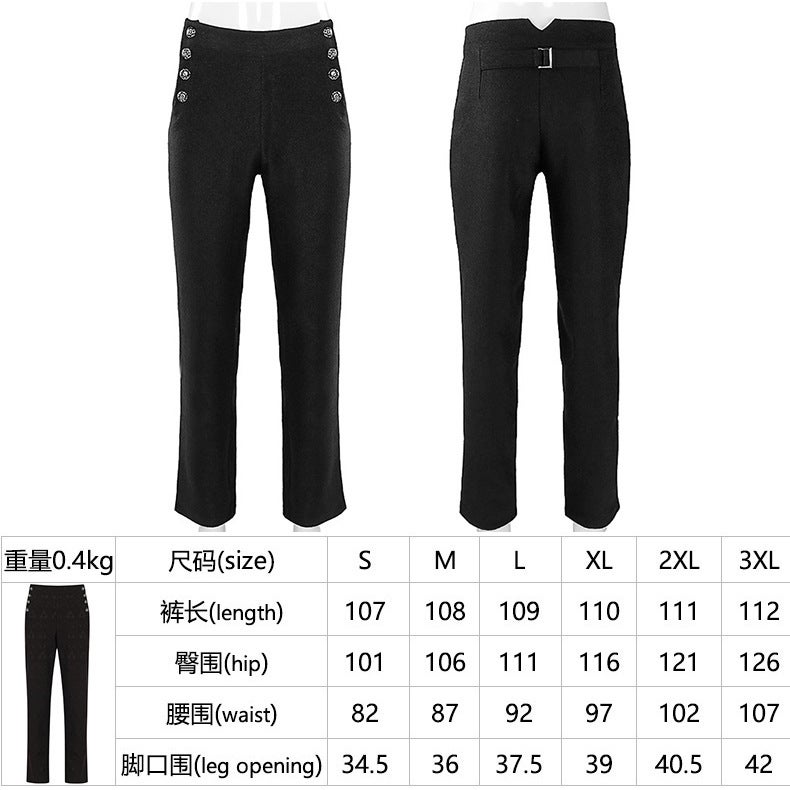 Mens Steampunk Retro Fashion Suit Set Jacquard Pants - Image 1