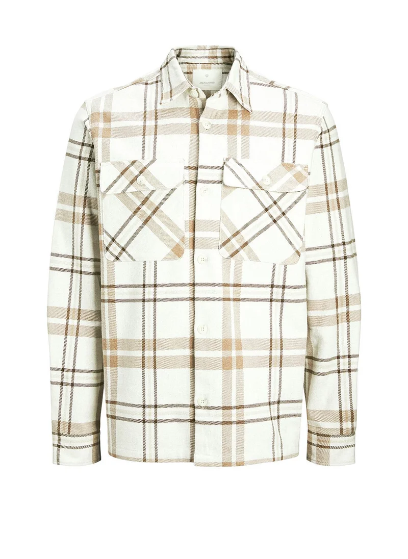 جاك اند جونز Jprraymond Check Regular Fit Overshirt