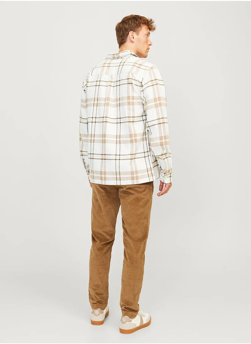 جاك اند جونز Jprraymond Check Regular Fit Overshirt