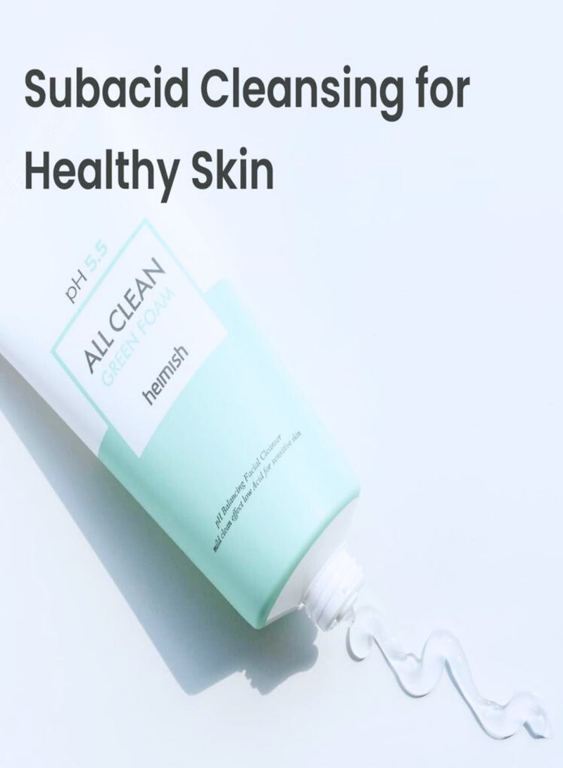 Heimish All Clean Green Foam – pH-Balancing Daily Gel Cleanser for Redness & Weak Barrier Care - Image 5