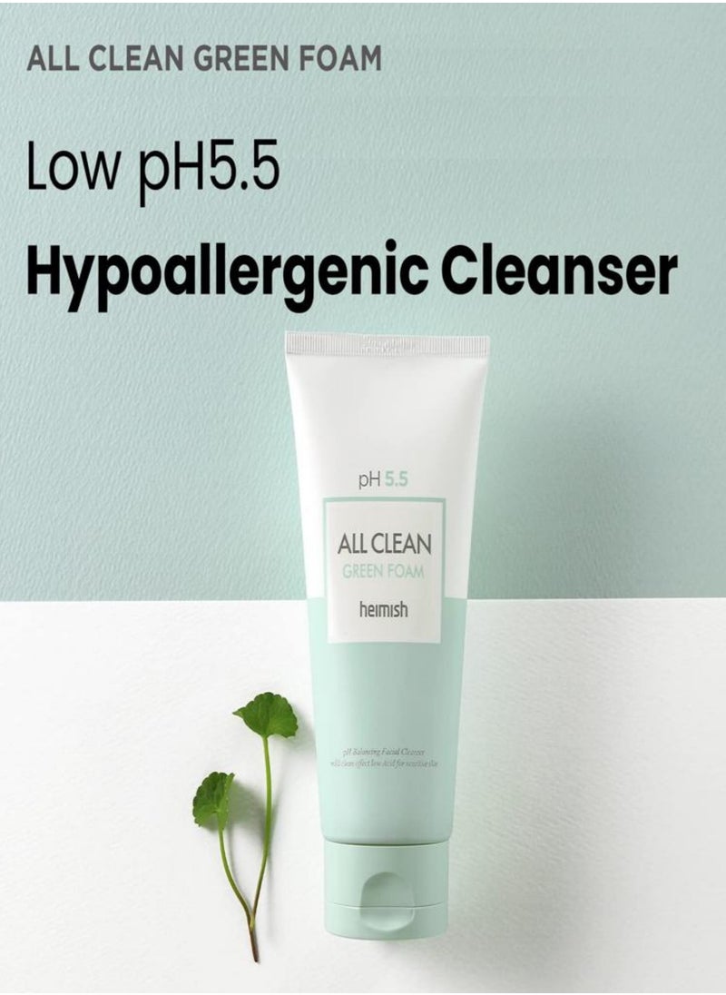Heimish Heimish All Clean Green Foam - 150g | Refreshing Facial Cleanser | Daily Cleansing, Sebum Control, Skin Soothing, Deep Cleansing  - Image 4