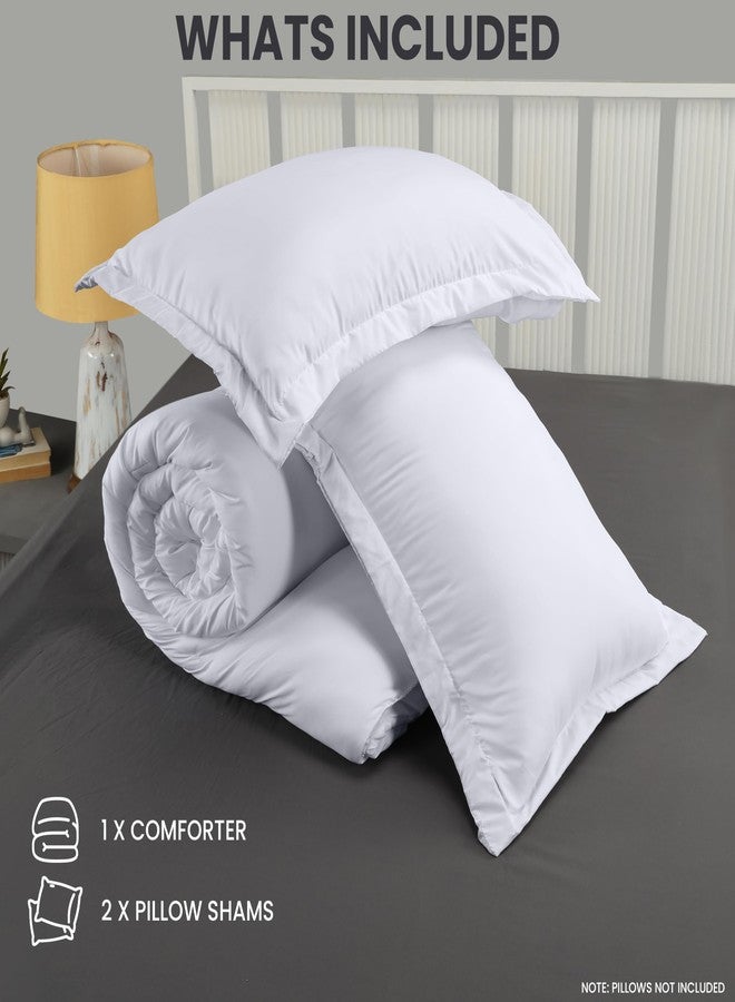 Utopia Bedding Queen Comforter Set White, Comforters Queen Size 3 Pieces Bedding Comforters Sets, Down Alternative Soft Bed Set, 1 Comforter (88 x 88 inches) 2 Pillow Shams (20 x 26 inches) - Image 4