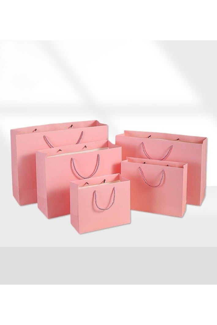 PEI  AN Elegant Pink  Gift Bags – Premium 230G Cardboard Tote Bags for Apparel, Shopping & Special Occasions (13 Sizes)  - Image 1