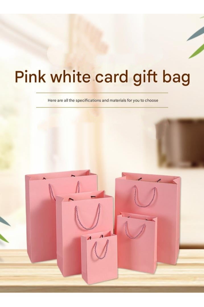 PEI  AN Elegant Pink  Gift Bags – Premium 230G Cardboard Tote Bags for Apparel, Shopping & Special Occasions (13 Sizes)  - Image 3