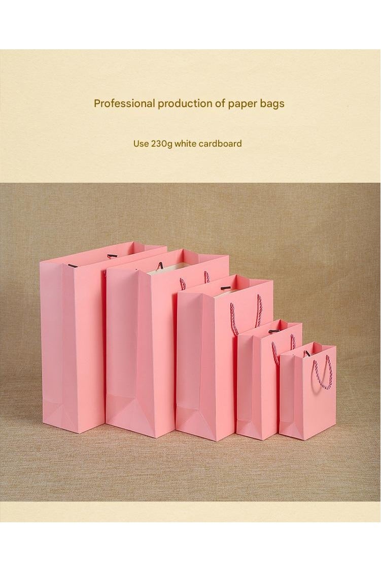 PEI  AN Elegant Pink  Gift Bags – Premium 230G Cardboard Tote Bags for Apparel, Shopping & Special Occasions (13 Sizes)  - Image 4