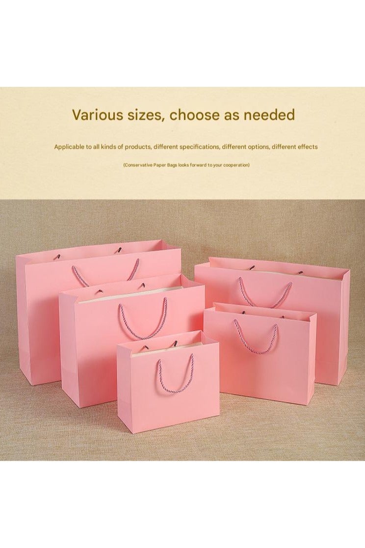 PEI  AN Elegant Pink  Gift Bags – Premium 230G Cardboard Tote Bags for Apparel, Shopping & Special Occasions (13 Sizes)  - Image 5