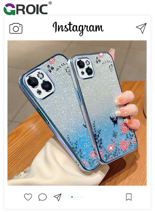 GROIC For iPhone 15 Plus Case,Slim Thin Shinny Sparkly Soft TPU Shockproof Protective Phone Cover,Gradient Glitter Shockproof Non-Slip Bumper Protective Shell for iPhone 15 Plus 6.7 Inch - Image 5