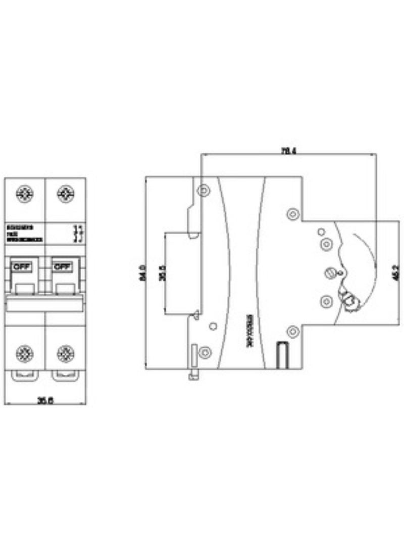 Siemens 5TE3 Switch Disconnector – High-Performance Isolator - 2 pole 100A - IEC 60947-3 Compliant - (Model-5TE3291-0RC) - Image 2