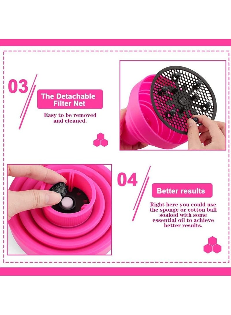 موزع سيليكون لمجفف الشعر، قابل للطي  بمقاس 4 سم 4.5 سم - Image 4