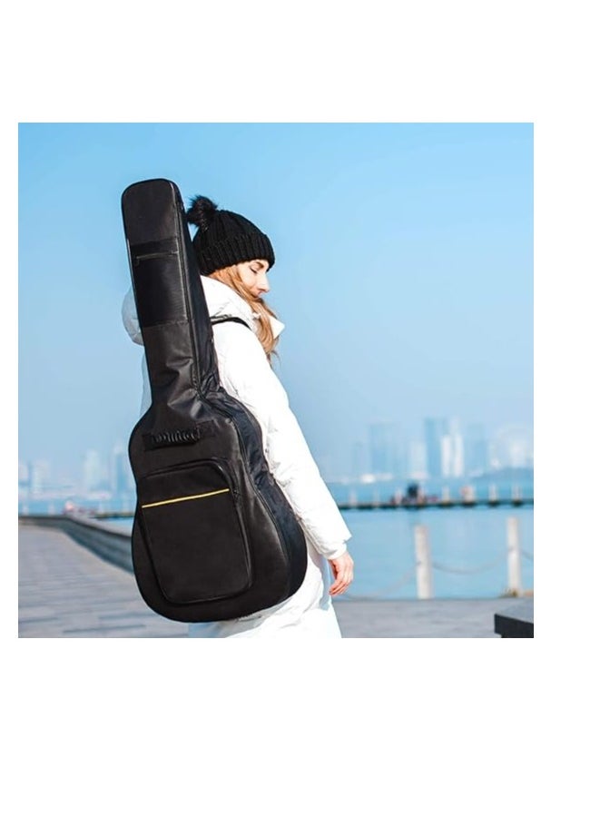 Generic Acoustic Guitar Gig Bag 40 41 Inch Full Size Waterproof 5mm Padded Guitar Bag Backpack  - Image 2