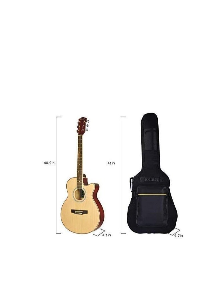 Generic Acoustic Guitar Gig Bag 40 41 Inch Full Size Waterproof 5mm Padded Guitar Bag Backpack  - Image 3