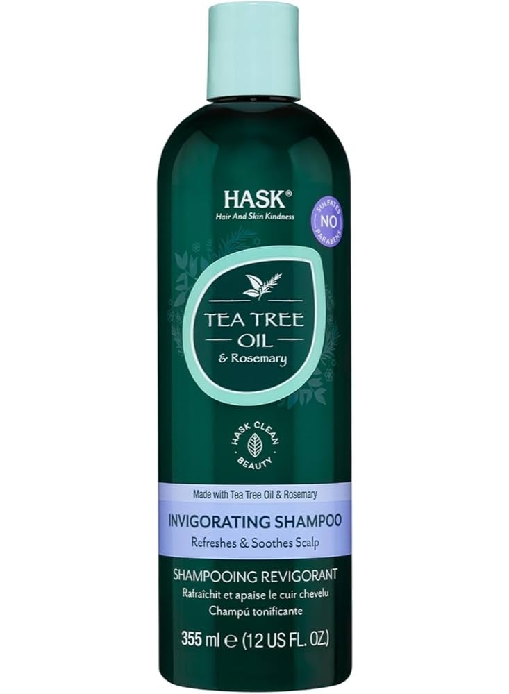 Hask Tea Tree Oil & Rosemary Shampoo 355 ml