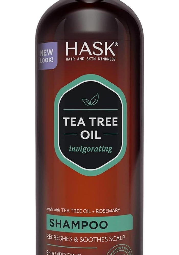 Hask Tea Tree Oil & Rosemary Shampoo 355 ml - Image 2