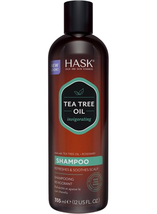 Hask Tea Tree Oil & Rosemary Shampoo 355 ml - Image 1