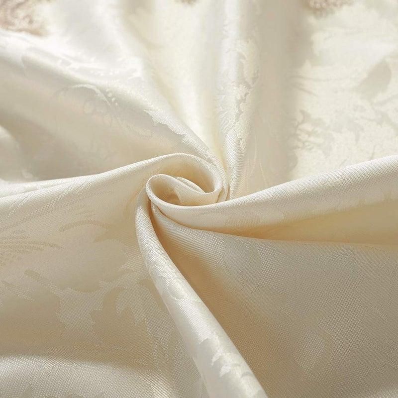 ARTABLE Lace Table Cloth Rectangle Spring Antique Flower Decor Macrame Tablecloth for Outdoor Farmhouse Rustic Kitchen Party Birthday Picnic (Light Brown, 52 x 70 Inch) - Image 4